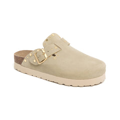 Imagen del producto Zueco Plataforma Kaki Mujer