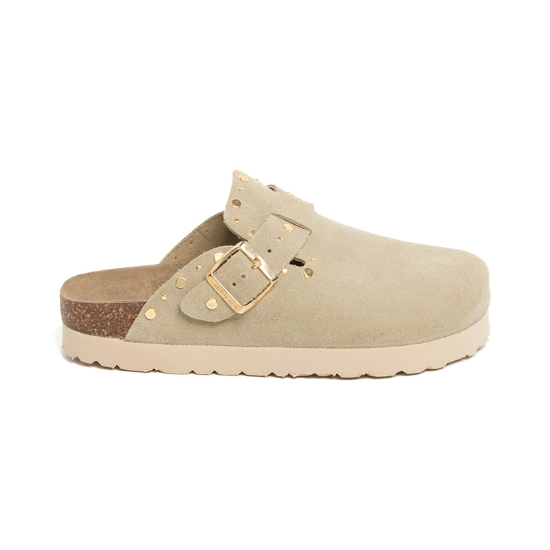 Imagen del producto Zueco Plataforma Kaki Mujer