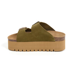 Imagen del producto Sandalia Plataforma Kaki Mujer