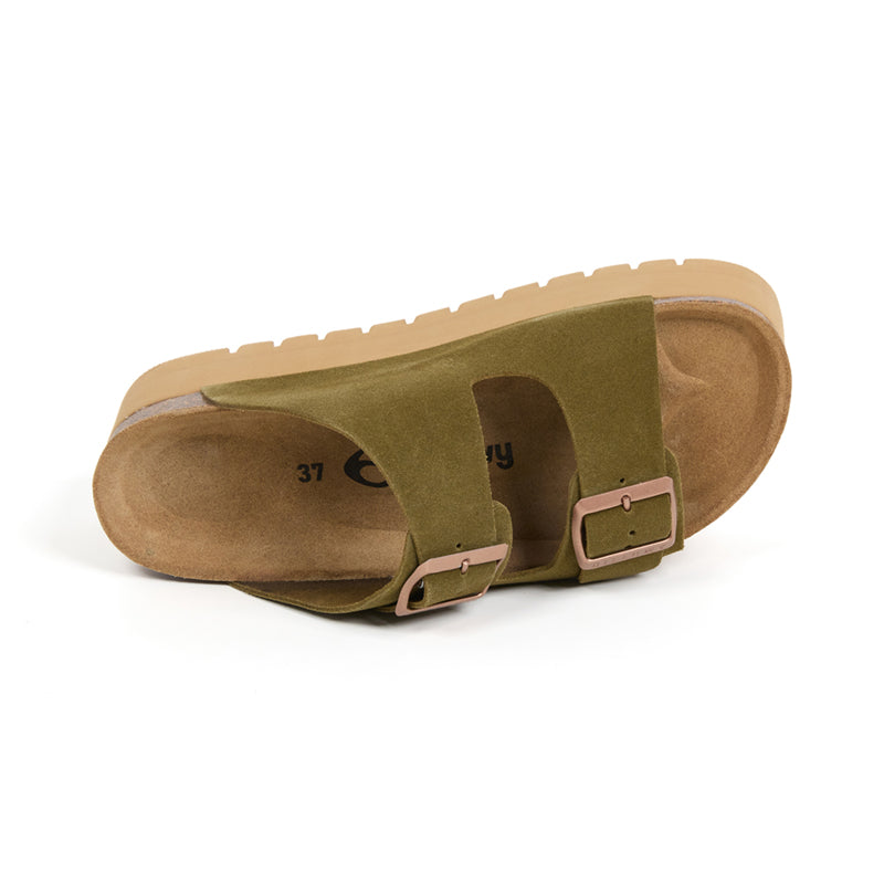 Imagen del producto Sandalia Plataforma Kaki Mujer