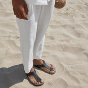 Dakota Azabache Black Sandal for Men
